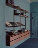 Billede af New Works Cabinet Low w. Drawers 38,4x79 cm - Black Ash