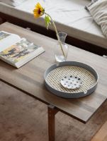 Billede af Eberhart Furniture Eugene Sofabord 70x125 cm - Iron Linoleum/Mørk Egetræ