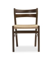 Billede af Bernstorffsminde Møbelfabrik BM1 Stol SH: 46 cm - Oliebehandlet Røget Eg/Natur Flet