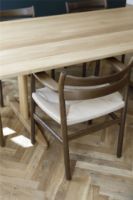 Billede af Bernstorffsminde Møbelfabrik BM1 Stol SH: 46 cm - Oliebehandlet Røget Eg/Natur Flet