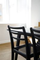 Billede af Bernstorffsminde Møbelfabrik Elegance Stol SH: 44,5 cm - Sortlakeret Ask/Sort Flet