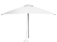 Billede af Cane-line Outdoor Habour Parasol Ø: 200 cm - White M/Grow Parasolfod M/Hjul Inkl Planteboks 50x50 cm - Lava Grey 