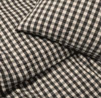 Billede af Juna Bæk&Bølge Sengetøj inkl. Pudebetræk 140x200 cm - Sort/Sand