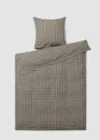 Billede af Juna Bæk&Bølge Sengetøj inkl. Pudebetræk 140x220 cm - Sort/Sand 