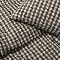 Billede af Juna Bæk&Bølge Sengetøj inkl. Pudebetræk 140x220 cm - Sort/Sand 