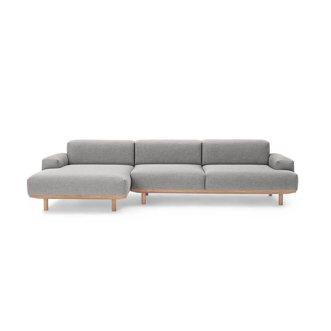 Billede af Bruunmunch Reason 2 Pers. Sofa m. Venstre Chaiselong L: 288 cm - Re-Wool 108