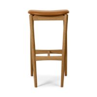 Billede af Sibast Furniture No 7 Barstol Lav H: 65 cm - Eg Natur Olie/Cognac Læder 
