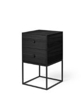 Billede af Audo Copenhagen Frame 35 35x35 cm inkl. 2 Skuffer - Sortbejdset Ask