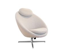 Billede af Cane-line Indoor Pace Loungestol inkl. Nakkehynde - White/Polished Aluminium