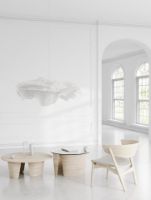 Billede af Sibast Furniture No 7 Loungebord 70x40 cm - Hvidolieret Eg/Glas