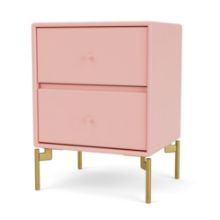 Billede af Montana Selection Drift Skuffebord med ben 35,4x35,4x30 cm - 167 Ruby/195 Messing