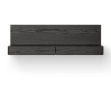 Billede af New Works Tana Wall Mounted Media Module 130x35,2 cm - Black Stained Oak