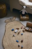 Billede af Ferm Living Pear Braided Jute Rug 95x140 cm - Natural