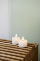 Billede af Sirius Sille Genopladelige LED Fyrfadslys Ø: 6 cm 2 stk. - Hvid 