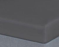 Billede af CPH Living Faconlagen Percale 90x200x30 cm - Mørkegrå