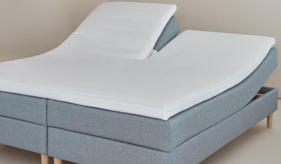 Billede af CPH Living Splitlagen Percale U80 180x210x7 cm - Hvid