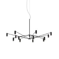 Billede af Lampefeber The W Pendel Ø: 120-200cm - Sort/Elfenben