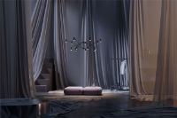 Billede af Lampefeber The W Pendel Ø: 120-200cm - Sort/Elfenben