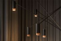 Billede af Lampefeber The W Pendel Ø: 120-200cm - Sort/Terracotta
