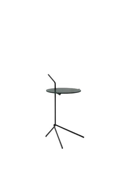 Billede af &Tradition Halten SH9 Side Table H: 65,7 cm - Warm Black Steel/Verde Guatemala Marble