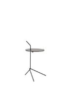 Billede af &Tradition Halten SH9 Side Table H: 65,7 cm - Warm Black Steel/Smoked Cast Glass