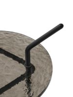 Billede af &Tradition Halten SH9 Side Table H: 65,7 cm - Warm Black Steel/Smoked Cast Glass