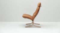 Billede af LK Hjelle Siesta Classic Lænestol Høj SH: 45 cm - Nature/Vintage Cognac