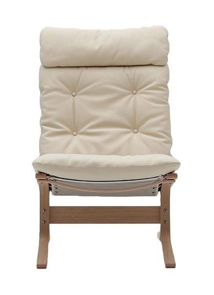 Billede af LK Hjelle Siesta Classic Lænestol Høj SH: 45 cm - Nature/Prescott Ivory