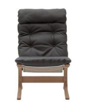 Billede af LK Hjelle Siesta Classic Lænestol Høj SH: 45 cm - Nature/Prescott Greyshadow