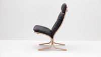 Billede af LK Hjelle Siesta Classic Lænestol Høj SH: 45 cm - Nature/Elmo Rustical Black