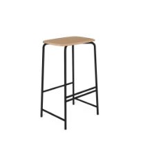 Billede af VIA Copenhagen TRAB Barstool H: 65 cm - Hvidolieret Eg