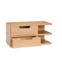 Billede af Hübsch Open Wall Shelf 40x20 cm - Natur Oak