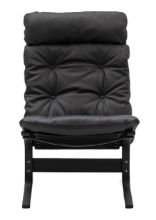 Billede af LK Hjelle Siesta Classic Lænestol Høj SH: 45 cm - Black/Vintage Black Soft