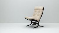 Billede af LK Hjelle Siesta Classic Lænestol Høj SH: 45 cm - Black/Prescott Ivory