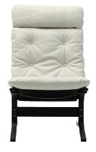 Billede af LK Hjelle Siesta Classic Lænestol Høj SH: 45 cm - Black/Prescott Lamb