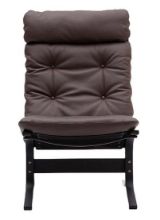 Billede af LK Hjelle Siesta Classic Lænestol Høj SH: 45 cm - Black/Prescott Chestnut