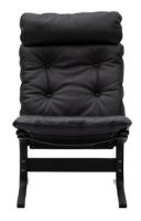 Billede af LK Hjelle Siesta Classic Lænestol Høj SH: 45 cm - Black/Prescott Black Ink