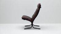 Billede af LK Hjelle Siesta Classic Lænestol Høj SH: 45 cm - Black/Hemsen Anilin Brown