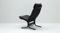 Billede af LK Hjelle Siesta Classic Lænestol Høj SH: 45 cm - Black/Hemsen Anilin Black