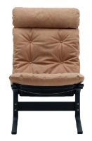 Billede af LK Hjelle Siesta Classic Lænestol Høj SH: 45 cm - Black/Dunes Camel