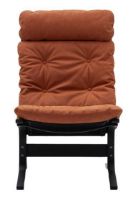 Billede af LK Hjelle Siesta Classic Lænestol Høj SH: 45 cm - Black/Dunes Rust