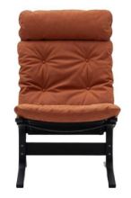 Billede af LK Hjelle Siesta Classic Lænestol Høj SH: 45 cm - Black/Dunes Rust