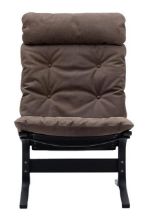 Billede af LK Hjelle Siesta Classic Lænestol Høj SH: 45 cm - Black/Dunes Dark Brown