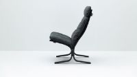 Billede af LK Hjelle Siesta Classic Lænestol Høj SH: 45 cm - Black/Dunes Anthrazite