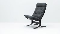 Billede af LK Hjelle Siesta Classic Lænestol Høj SH: 45 cm - Black/Dunes Anthrazite