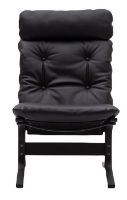 Billede af LK Hjelle Siesta Classic Lænestol Høj SH: 45 cm - Black/Elmo Rustical Black