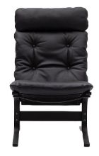 Billede af LK Hjelle Siesta Classic Lænestol Høj SH: 45 cm - Black/Elmo Rustical Black