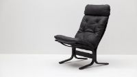 Billede af LK Hjelle Siesta Classic Lænestol Høj SH: 45 cm - Black/Elmo Rustical Black