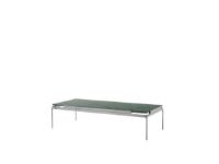 Billede af &Tradition Sett LN12 Coffee Table 140x60 cm - Dark Chrome Frame/Verde Guatamala Marble