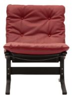 Billede af LK Hjelle Siesta Classic Lænestol Lav SH: 45 cm - Black/Elmo Rustical Red